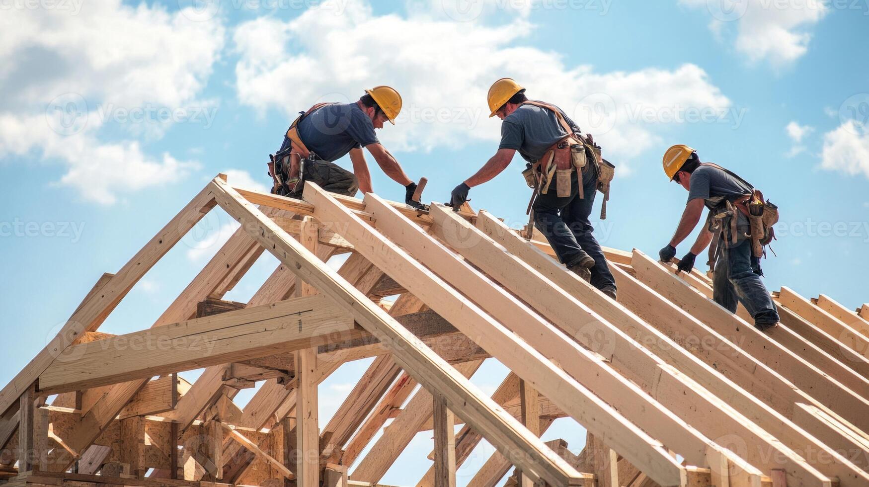 Installing roof trusses